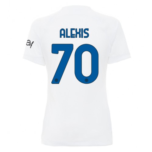 Maillot de foot Inter Milan Alexis Sanchez #70 Extérieur Femmes 2023-24 Manches Courte